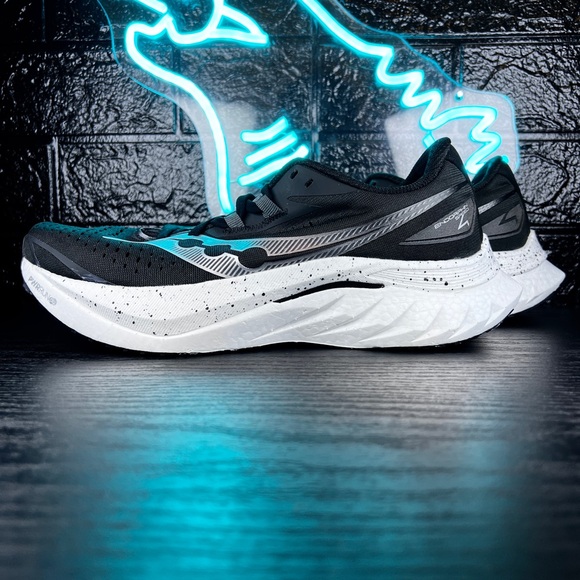 Saucony Endorphin Speed 4 Men’s Marathon Running Plated Shoes Sneakers Black - 9 main image 5